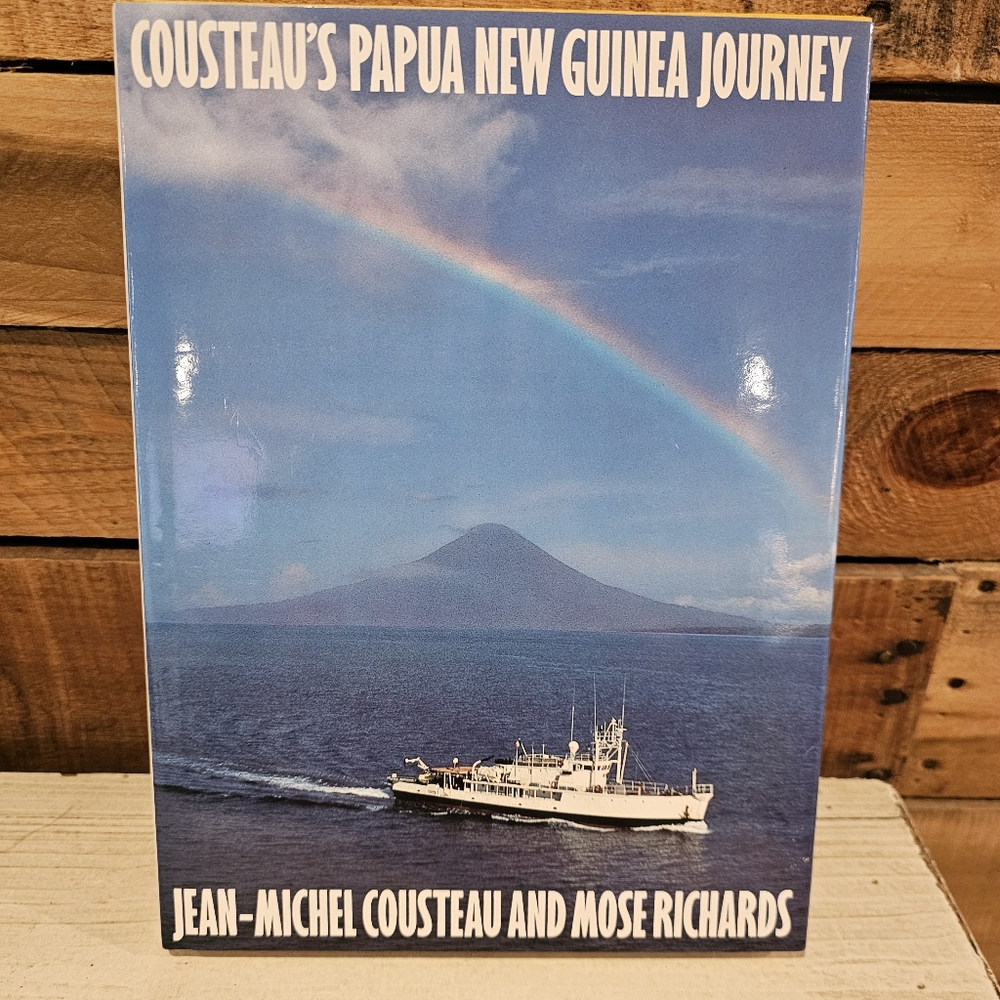 Vintage 1989 "Cousteau's Papua New Guinea Journey" Coffee Table Book